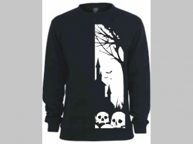 DARKNESS - skulls čierna detská mikina bez kapuce materiál 80% bavlna 20% polyester